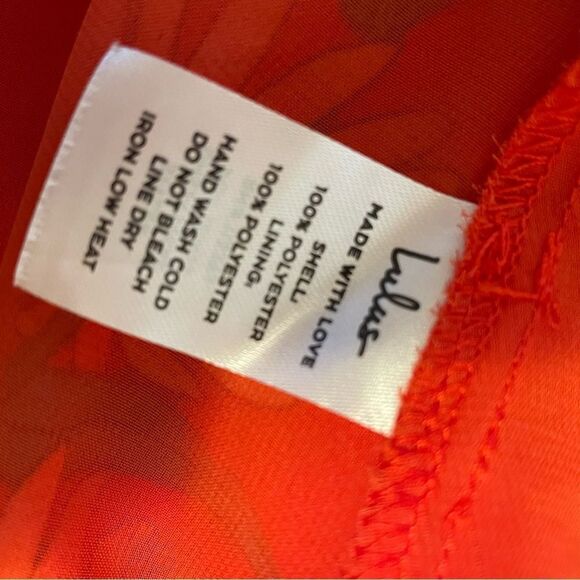 Lulu's Bloom with a View Red Floral Maxi Wrap Skirt Size Small - Picture 8 of 10